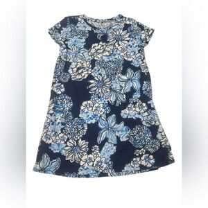 Lilly Pulitzer kids Mini Cody Dress Blue and White size 6/7